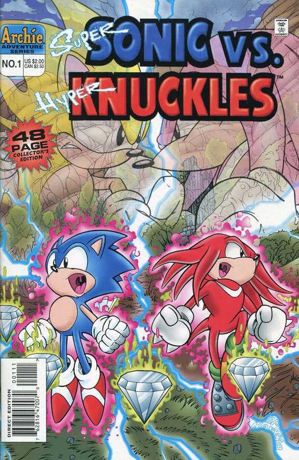 Super Sonic vs. Hyper Knuckles #1 cover