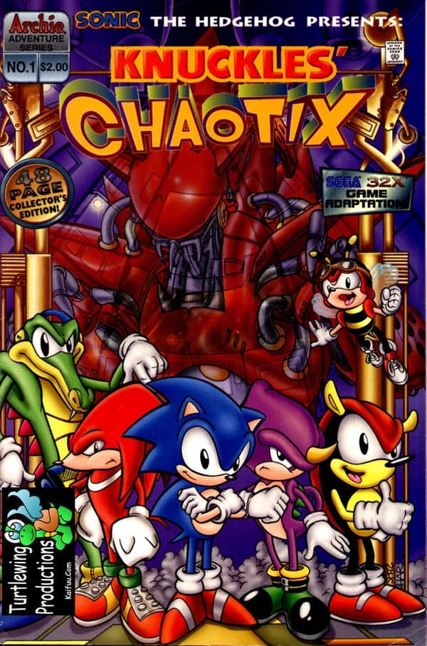 Knuckles' Chaotix #1 cover