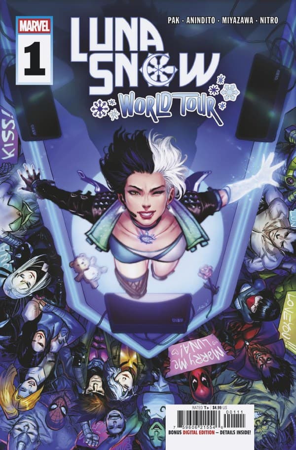 Luna Snow: World Tour cover — © Marvel Comics