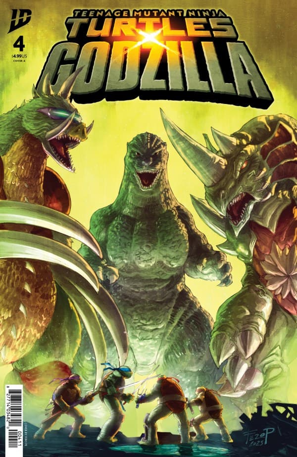 Teenage Mutant Ninja Turtles x Godzilla #4 cover