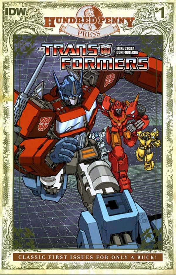 Hundred Penny Press: The Transformers #1 cover