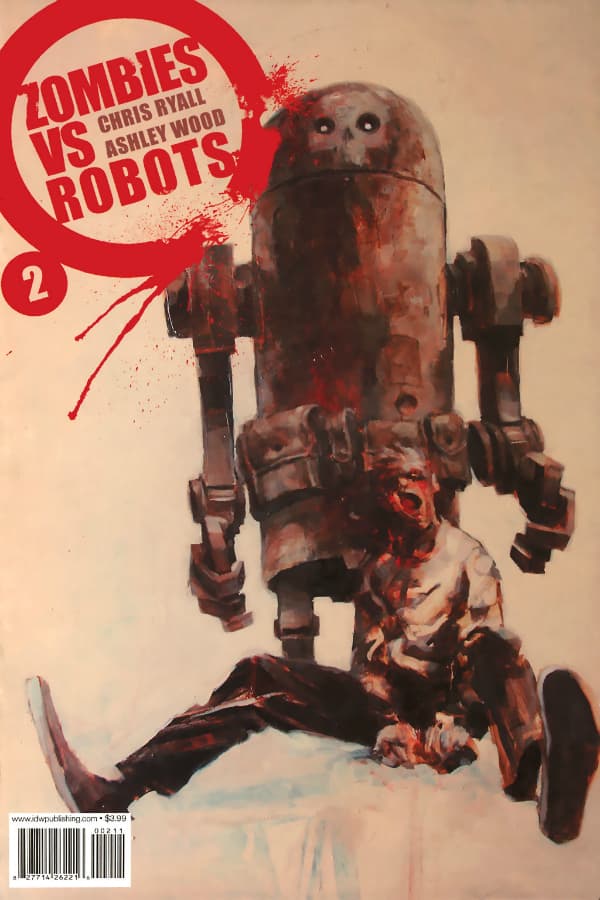 Zombies vs. Robots #2 cover