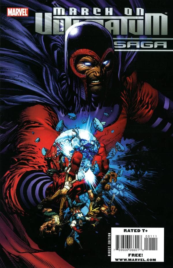 March on Ultimatum Saga cover — © Marvel Comics