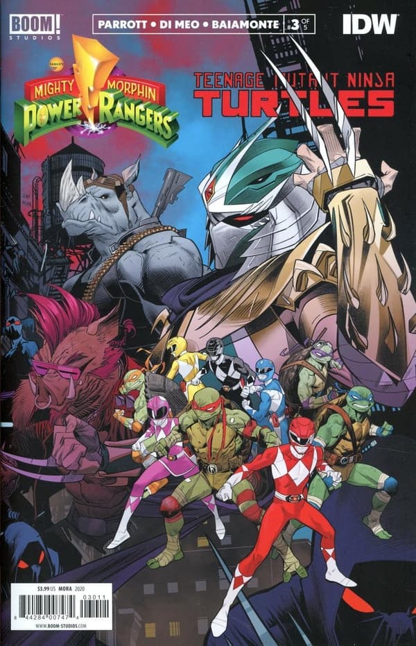 Mighty Morphin Power Rangers/Teenage Mutant Ninja Turtles #3 cover