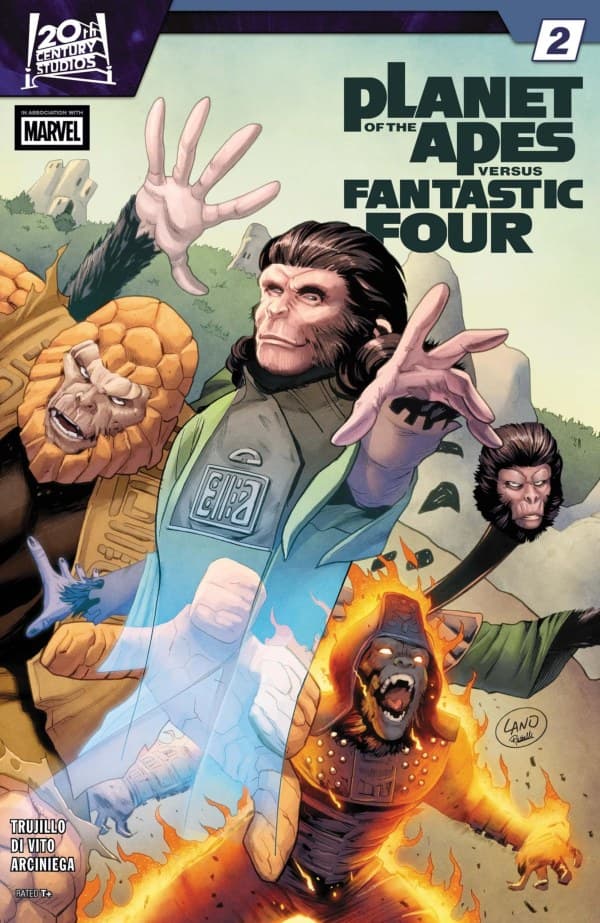 Planet of the Apes vs. Fantastic Four #2 cover