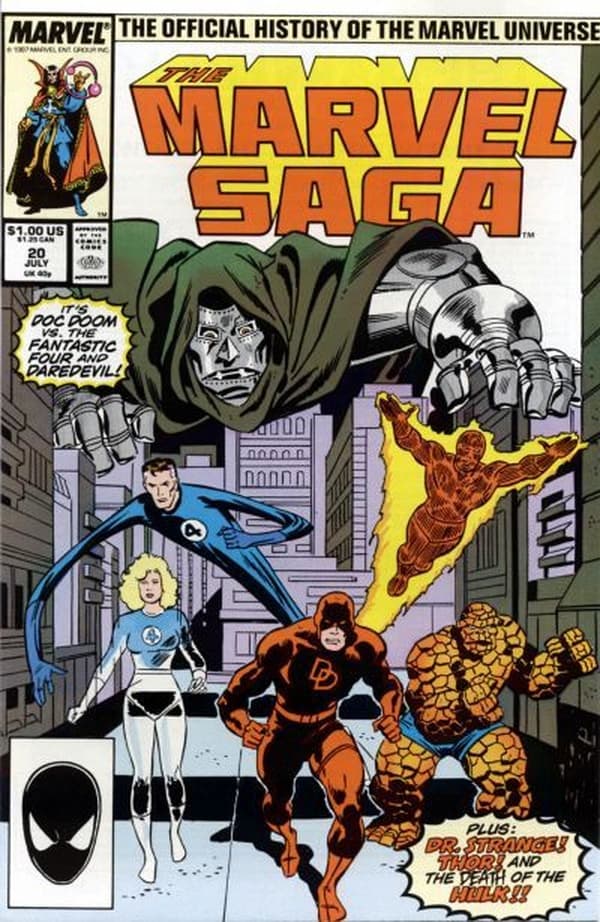 The Marvel Saga The Official History of the Marvel Universe #20 cover