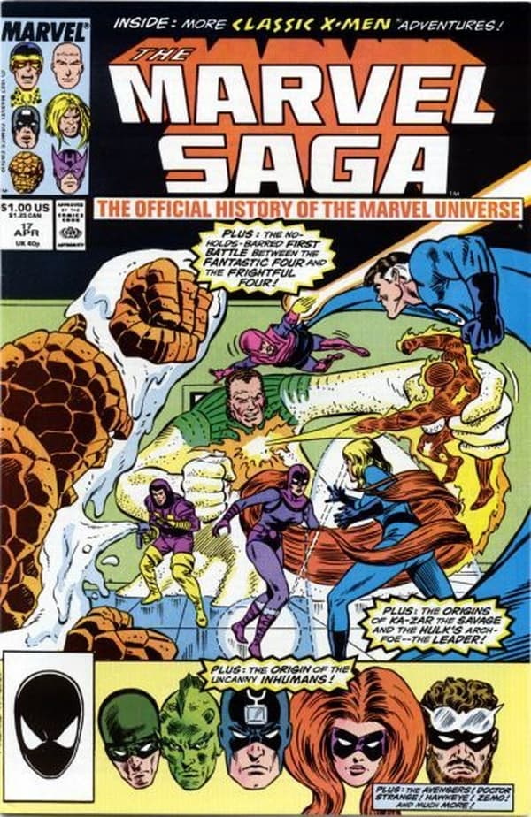 The Marvel Saga The Official History of the Marvel Universe #17 cover