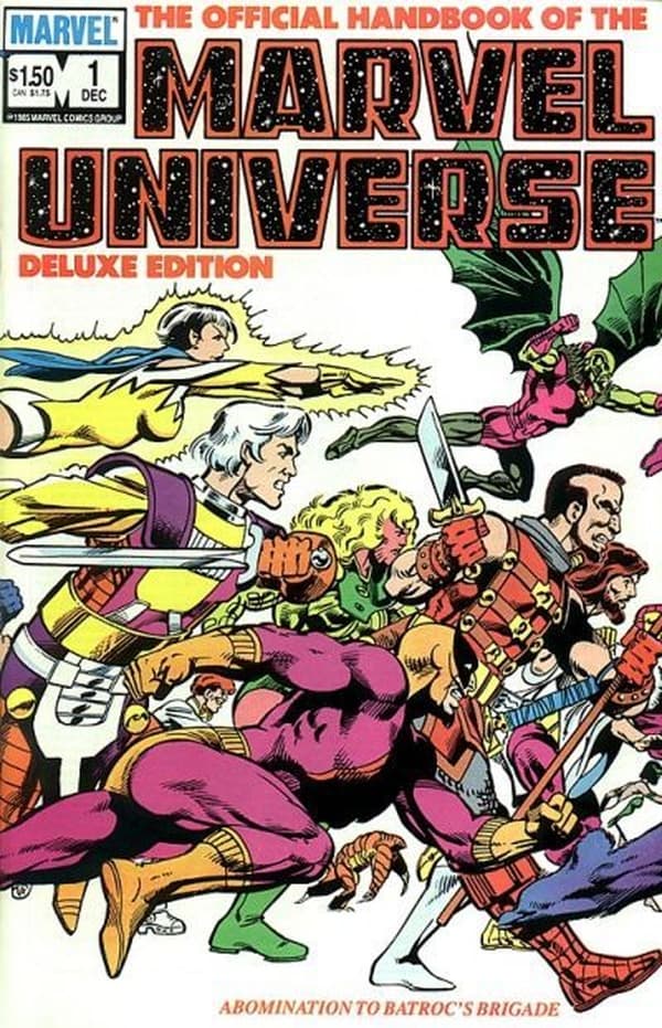 The Official Handbook of the Marvel Universe #1 cover