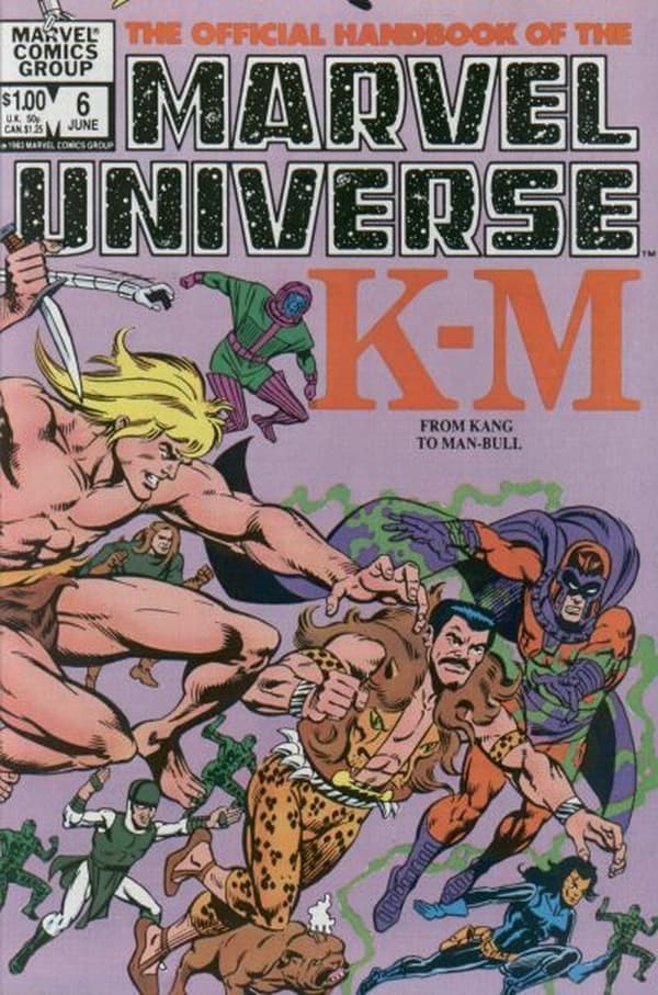 The Official Handbook of the Marvel Universe #6 cover