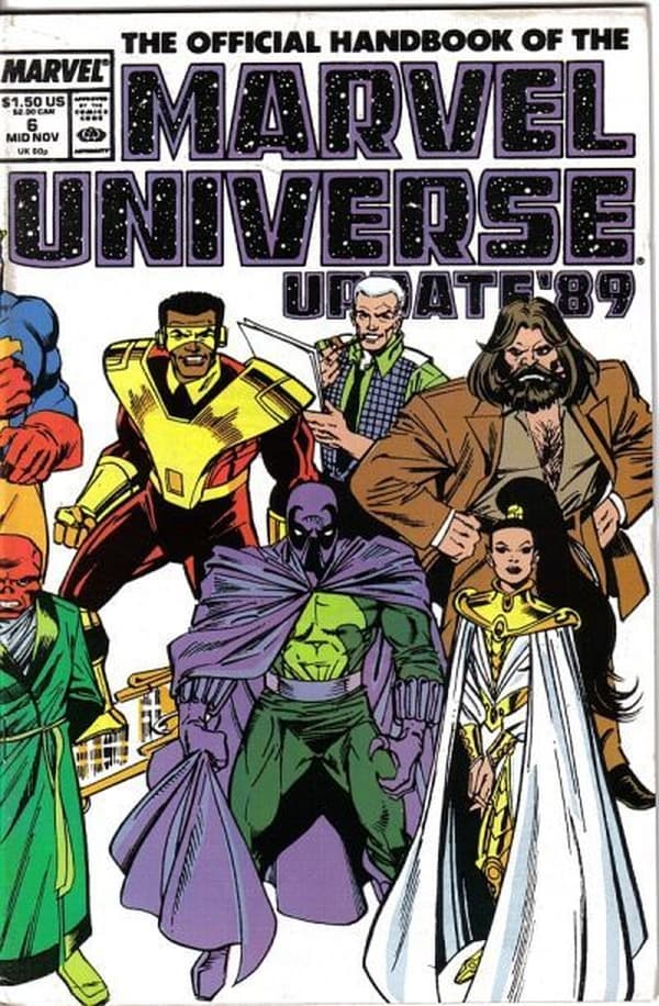 The Official Handbook of the Marvel Universe #6 cover