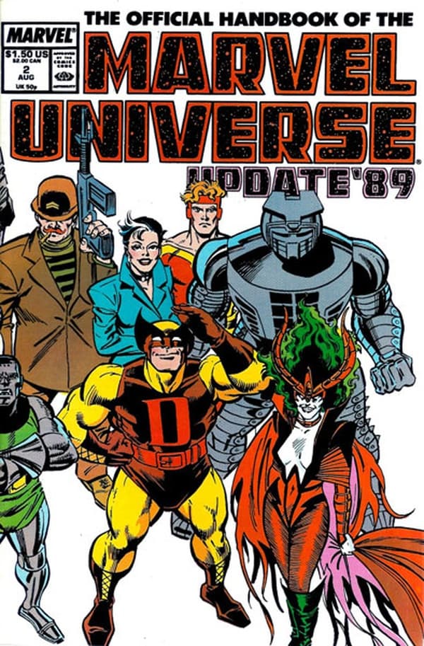 The Official Handbook of the Marvel Universe #2 cover