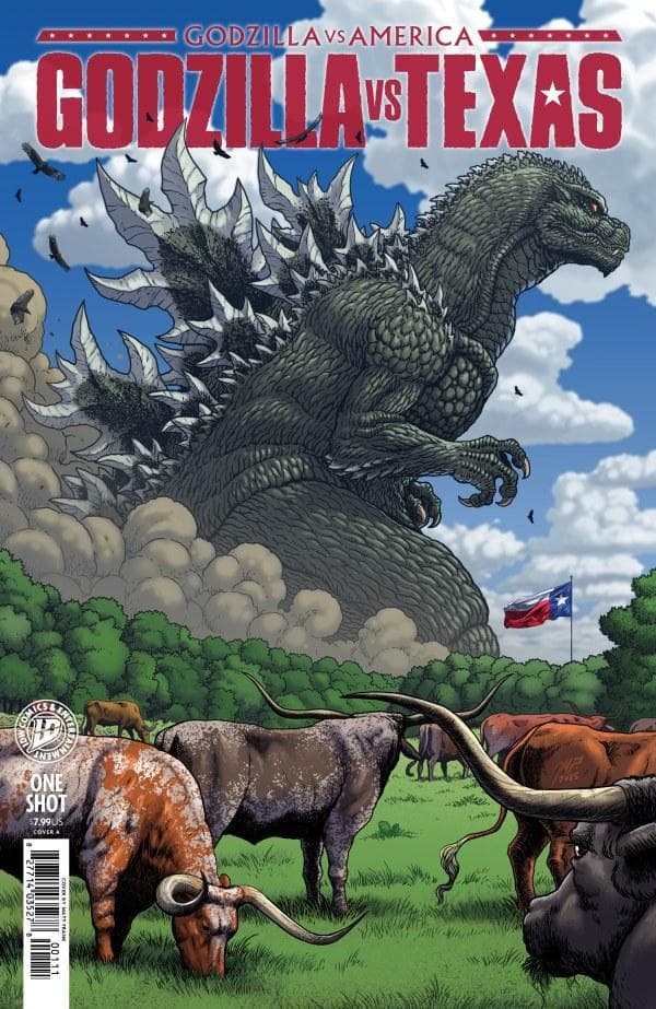 Godzilla vs. America: Texas #1 cover