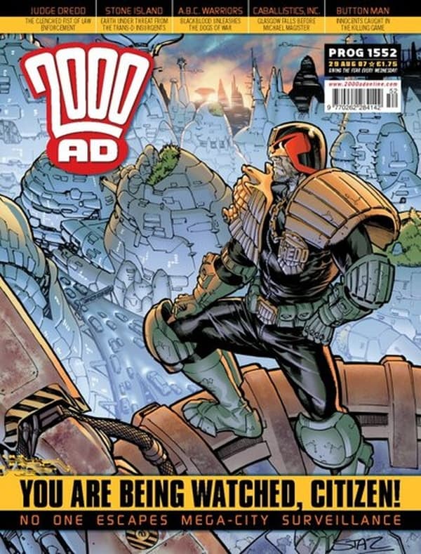2000 AD #1552 cover
