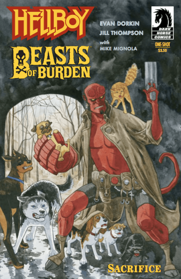 Hellboy/Beasts of Burden: Sacrifice #1 cover