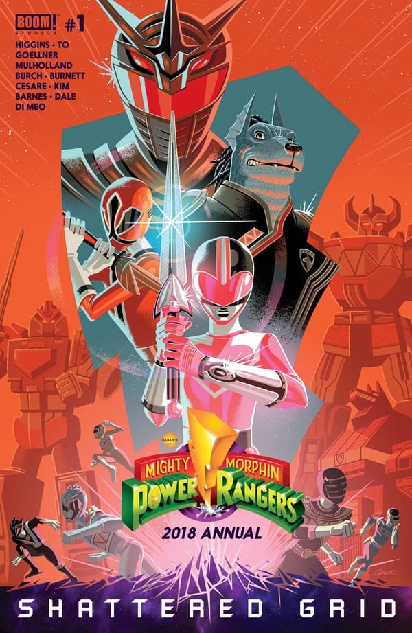 Mighty Morphin Power Rangers 2018 Annual #1 cover