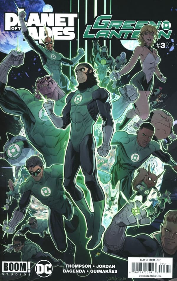 Planet of the Apes/Green Lantern #3 cover