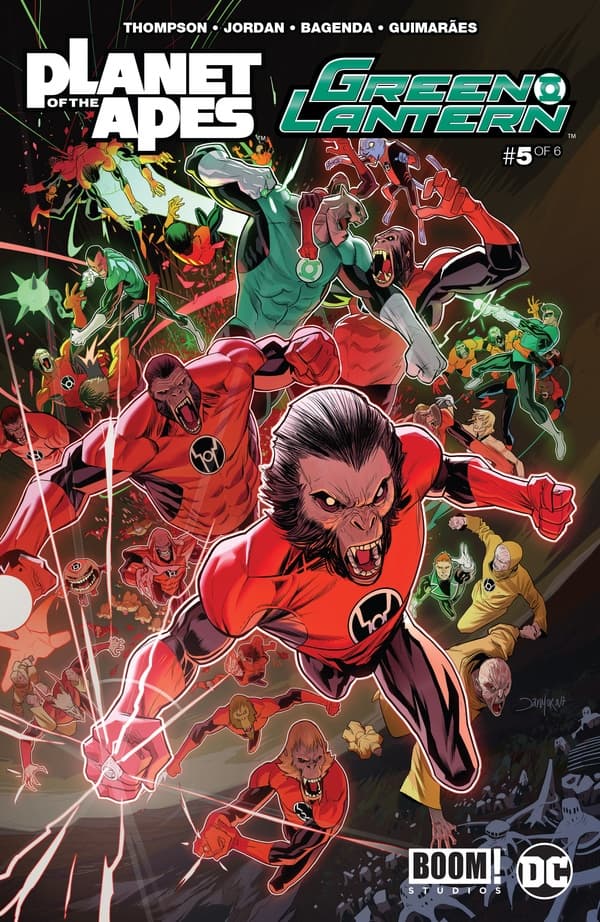 Planet of the Apes/Green Lantern #5 cover