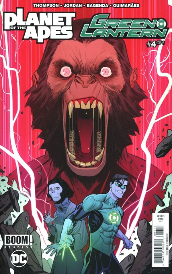 Planet of the Apes/Green Lantern #4 cover