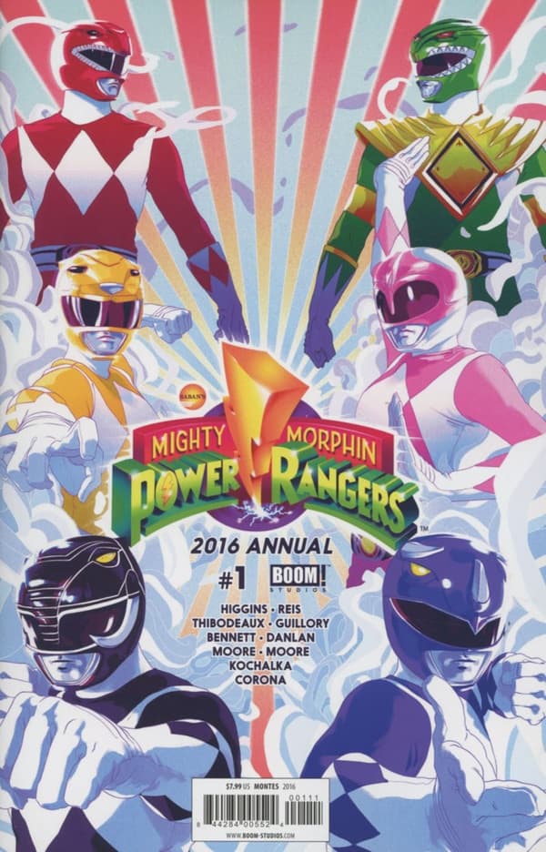 Mighty Morphin Power Rangers 2016 Annual #1 cover
