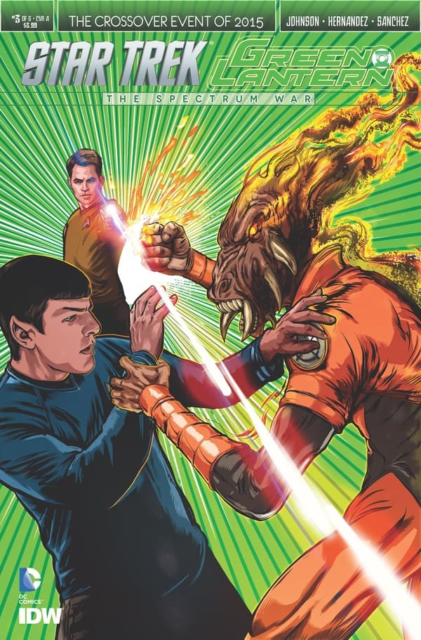 Star Trek/Green Lantern #3 cover