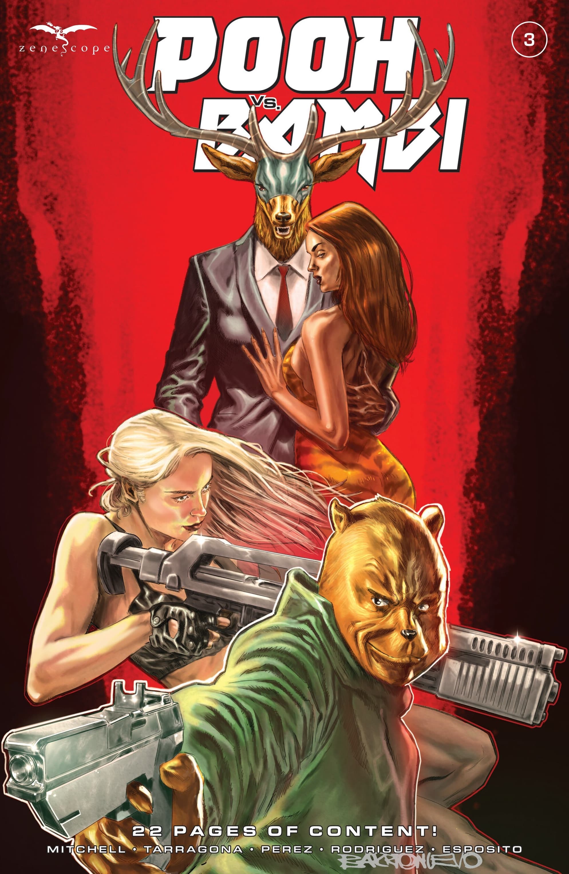 Pooh vs. Bambi #3 cover