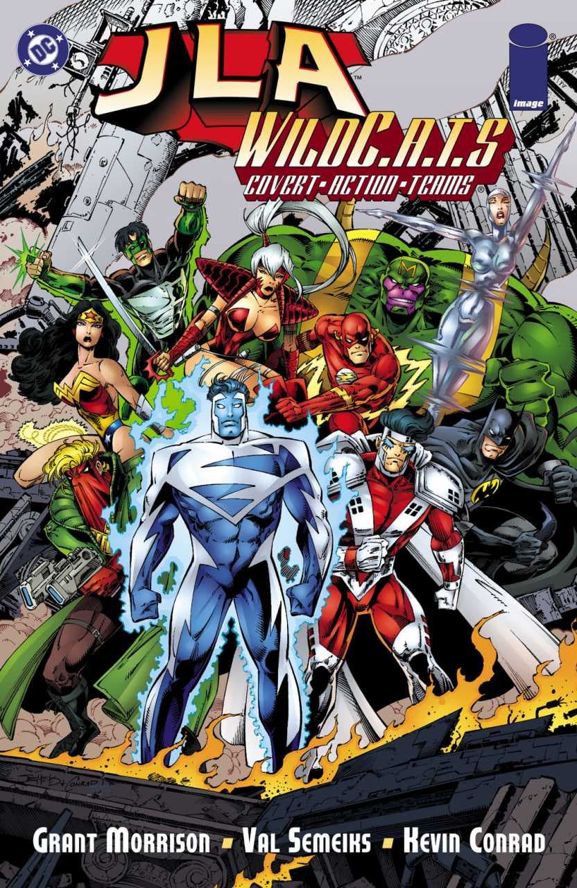 JLA / WildC.A.T.s cover — © DC Comics