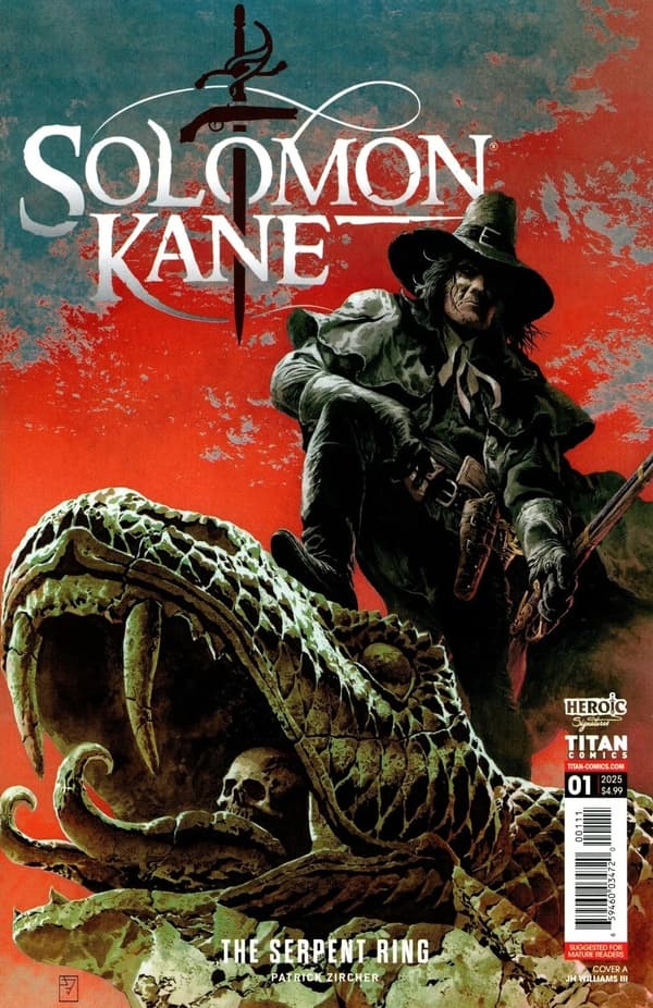 Solomon Kane: The Serpent Ring cover — © Titan Comics