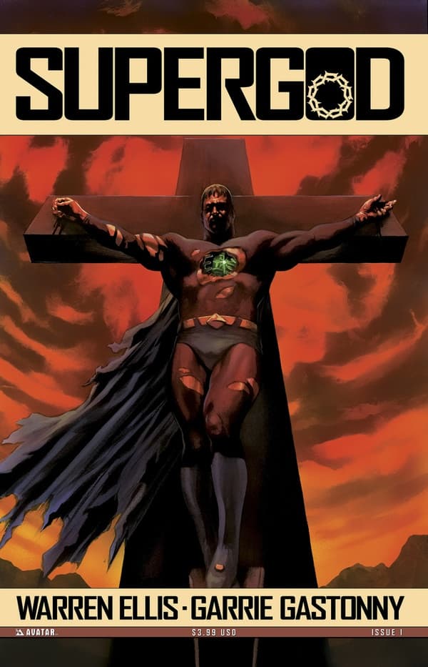 Warren Ellis' Supergod #1 cover