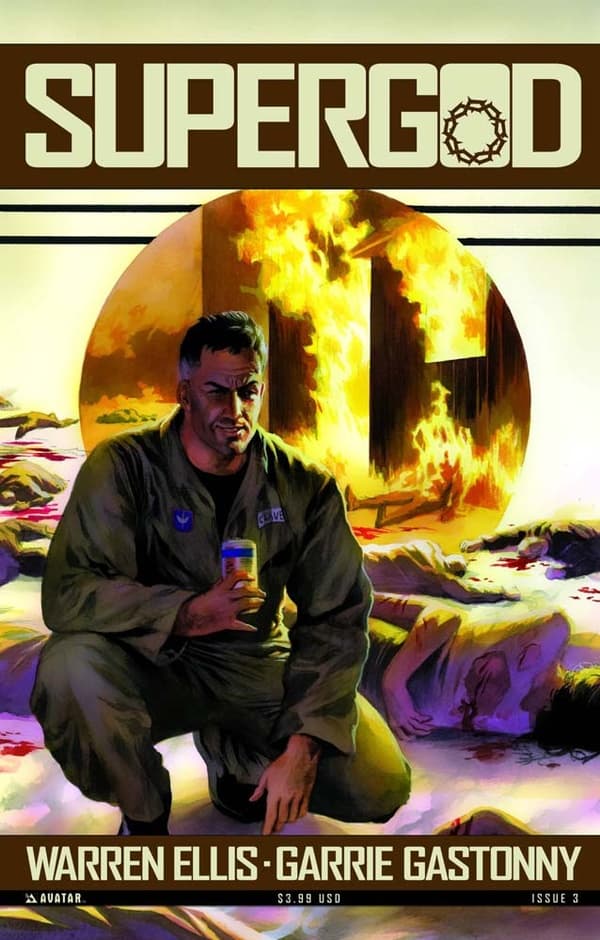 Warren Ellis' Supergod #3 cover
