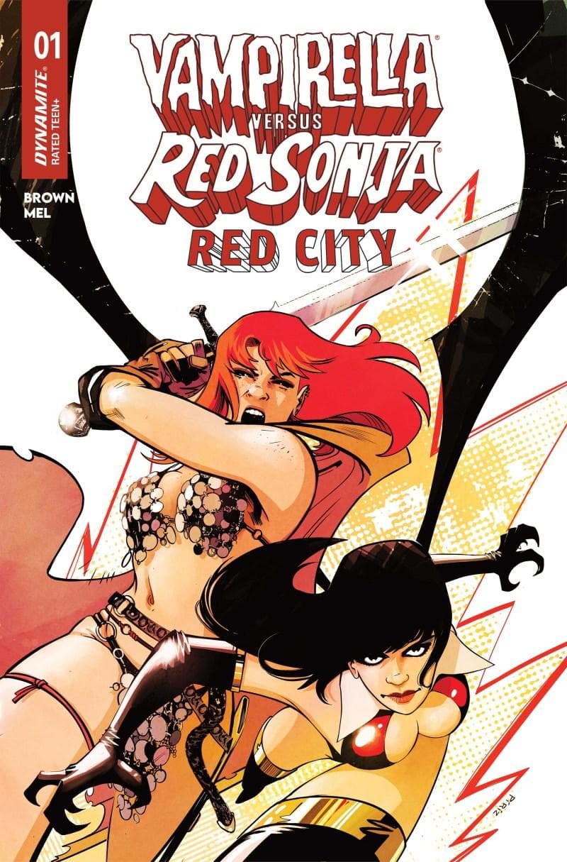 Vampirella vs. Red Sonja: Red City cover — © Dynamite Entertainment