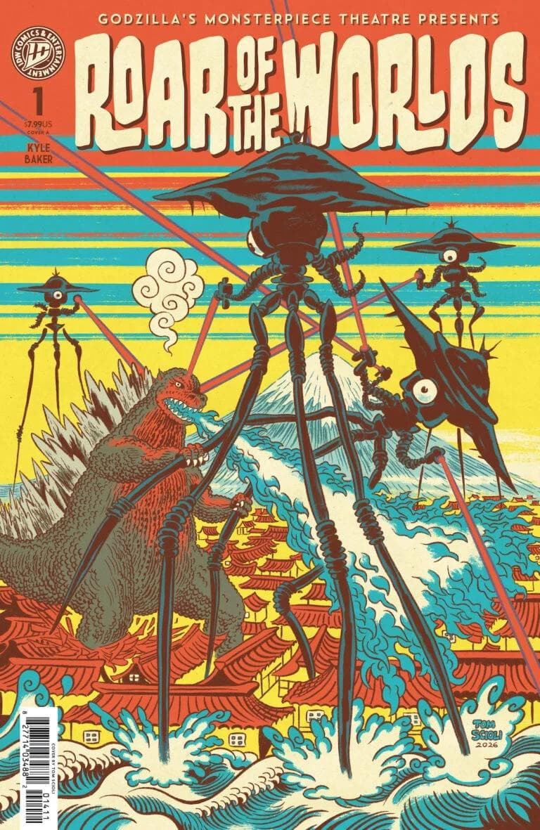 Godzilla's Monsterpiece Theatre Presents: Roar of the Worlds cover — © IDW Publishing