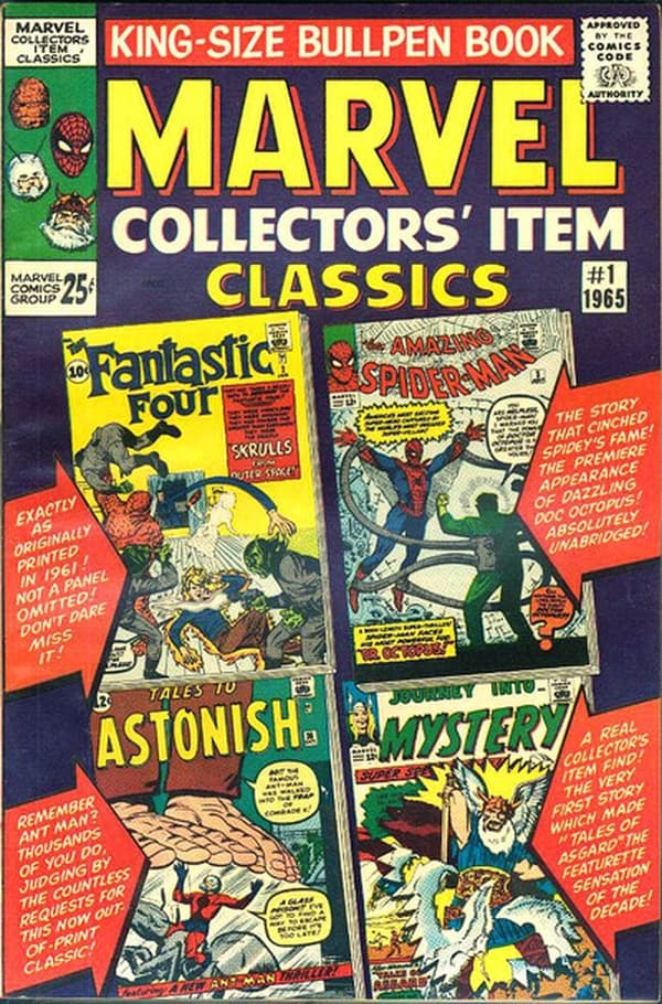 Marvel Collectors' Item Classics #1 cover