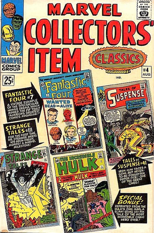 Marvel Collectors' Item Classics #4 cover