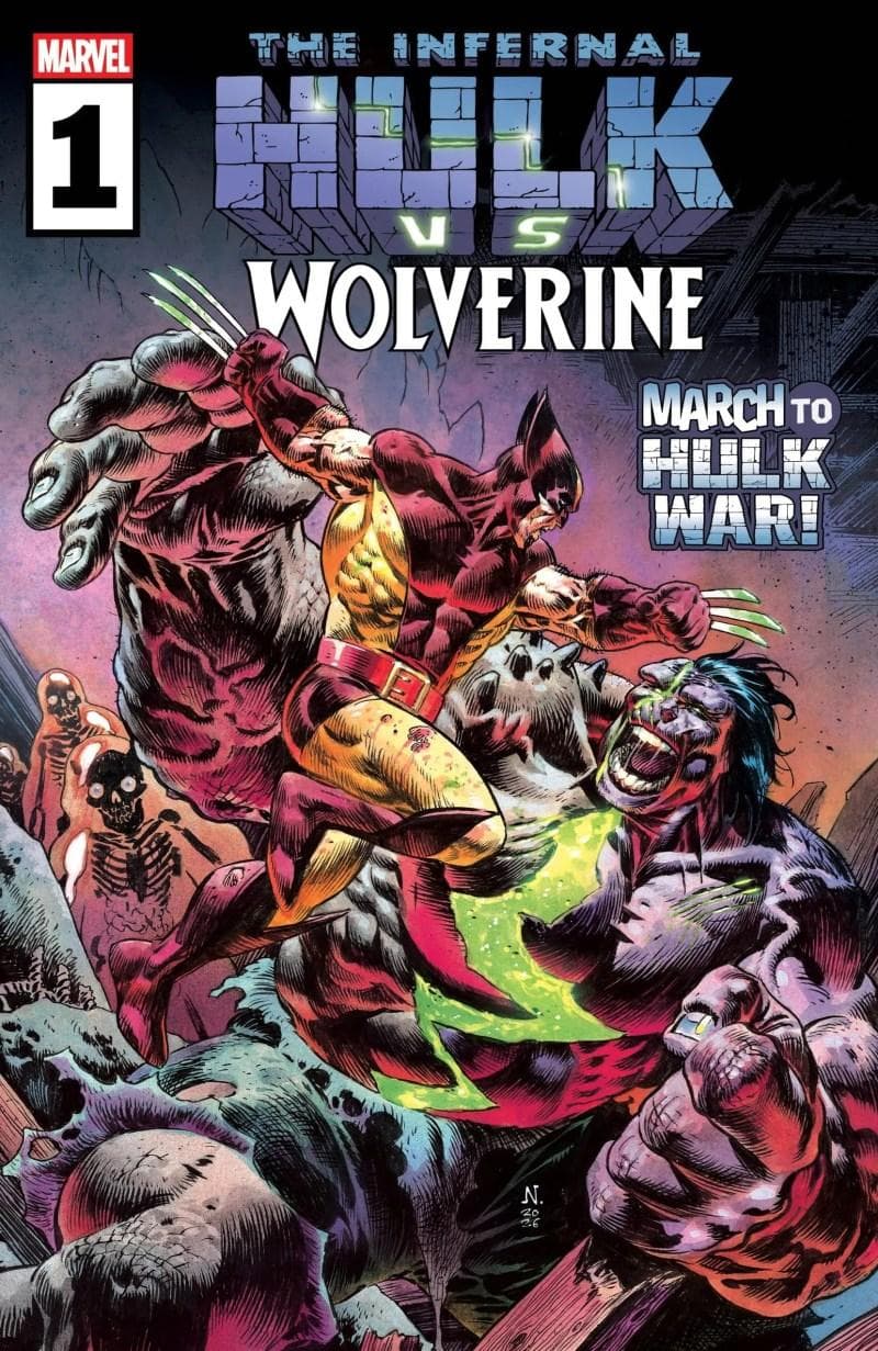 Infernal Hulk vs. Wolverine cover — © Marvel Comics