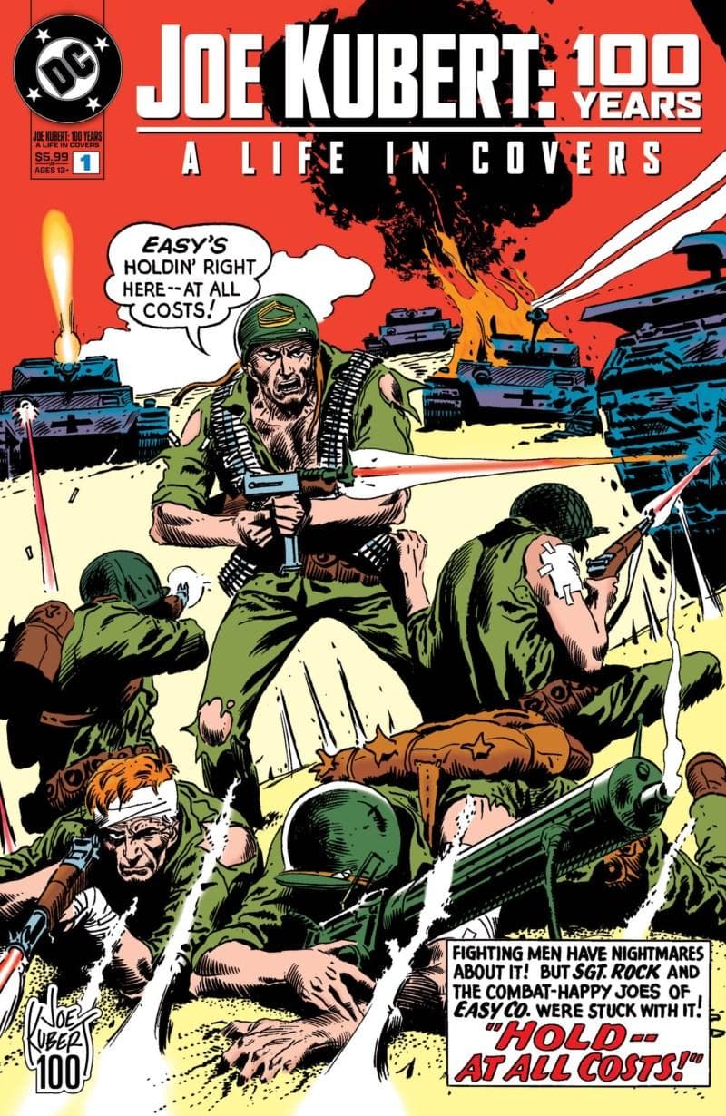 Joe Kubert: 100 Years – A Life in Covers cover — © DC Comics