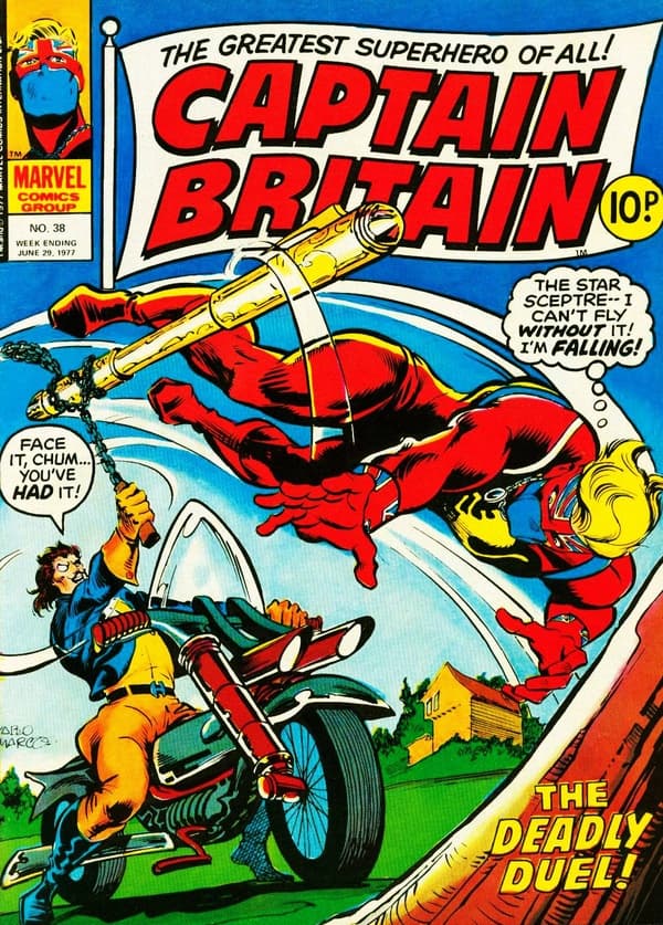 Captain Britain #38 cover