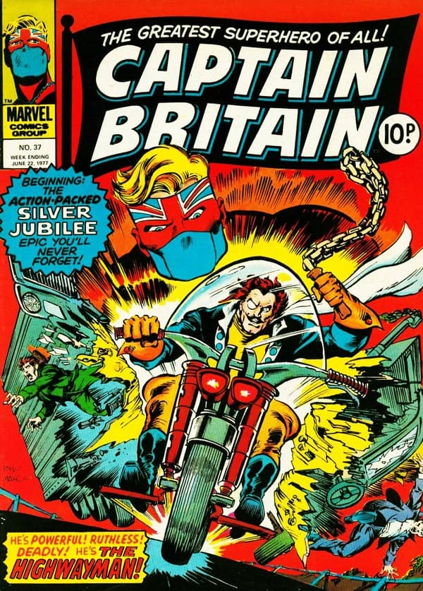 Captain Britain #37 cover