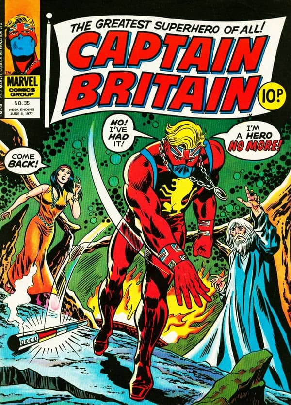 Captain Britain #35 cover