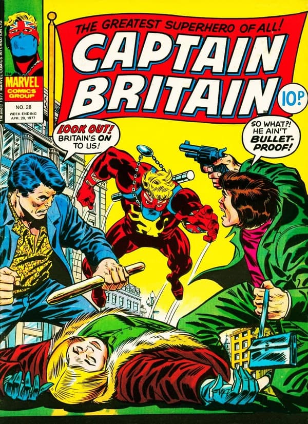 Captain Britain #28 cover