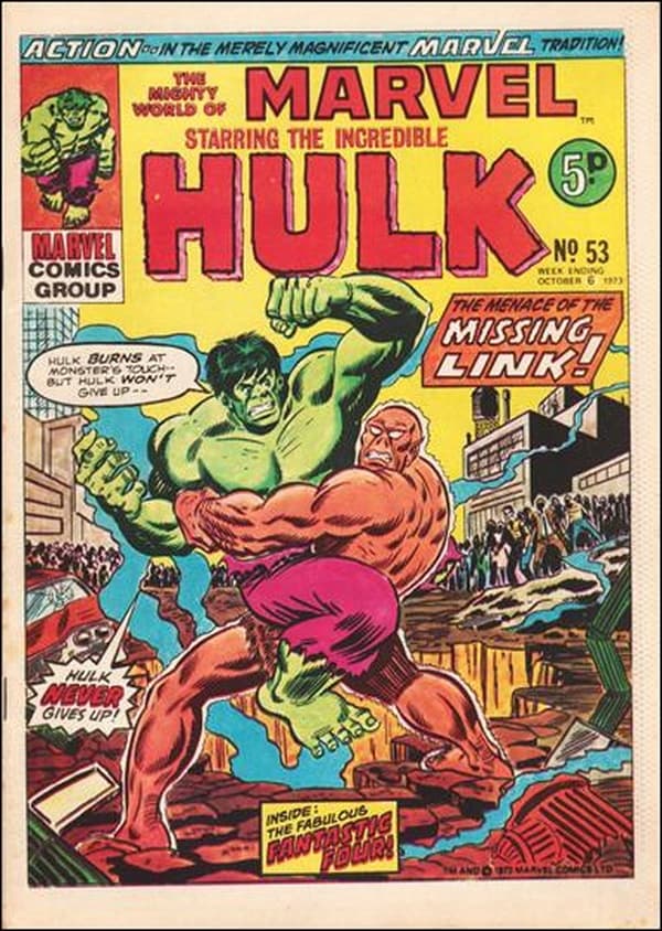 The Mighty World of Marvel #53 cover