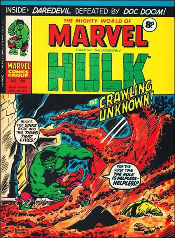 The Mighty World of Marvel #134 cover