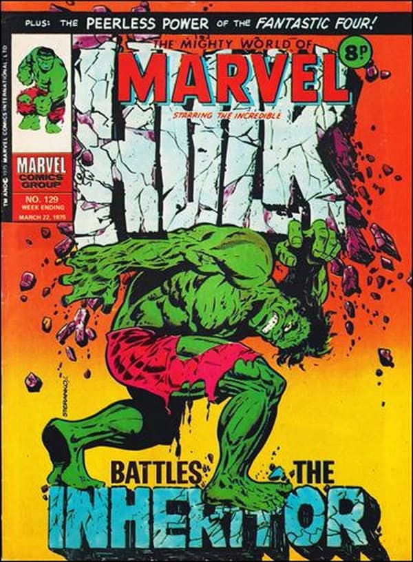 The Mighty World of Marvel #129 cover