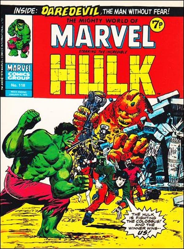 The Mighty World of Marvel #118 cover