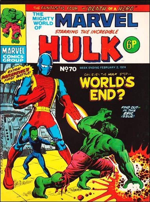 The Mighty World of Marvel #70 cover