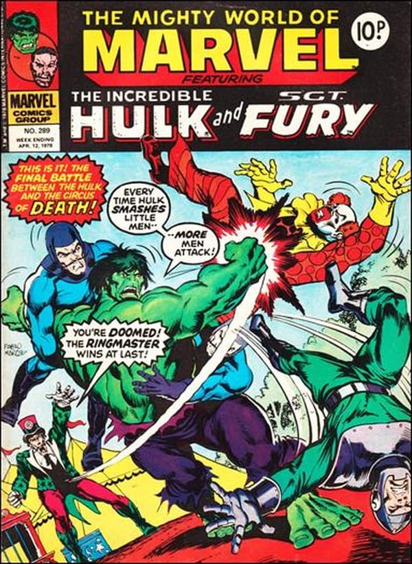The Mighty World of Marvel #289 cover