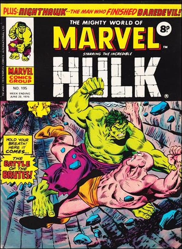 The Mighty World of Marvel #195 cover