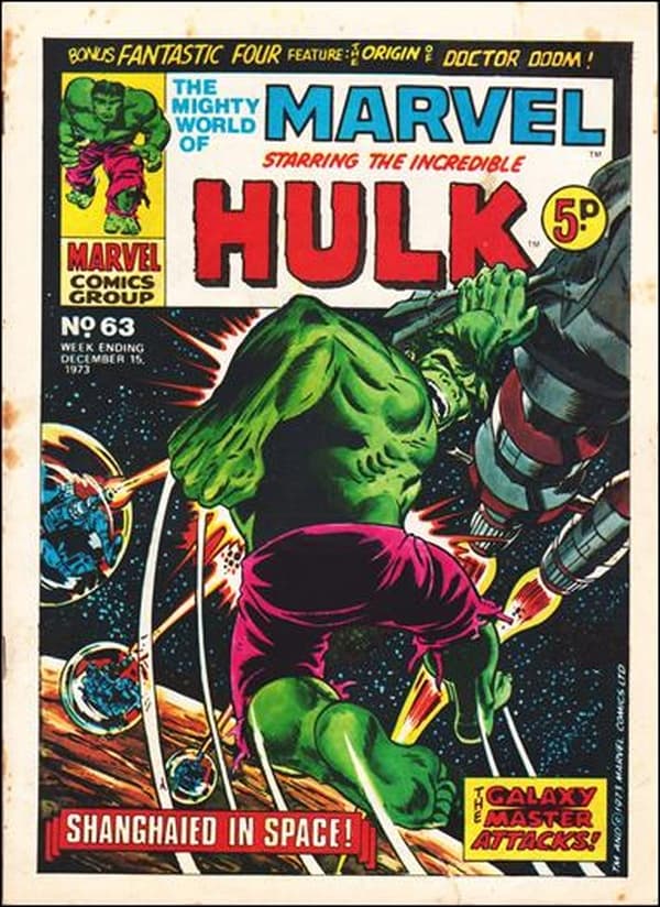 The Mighty World of Marvel #63 cover