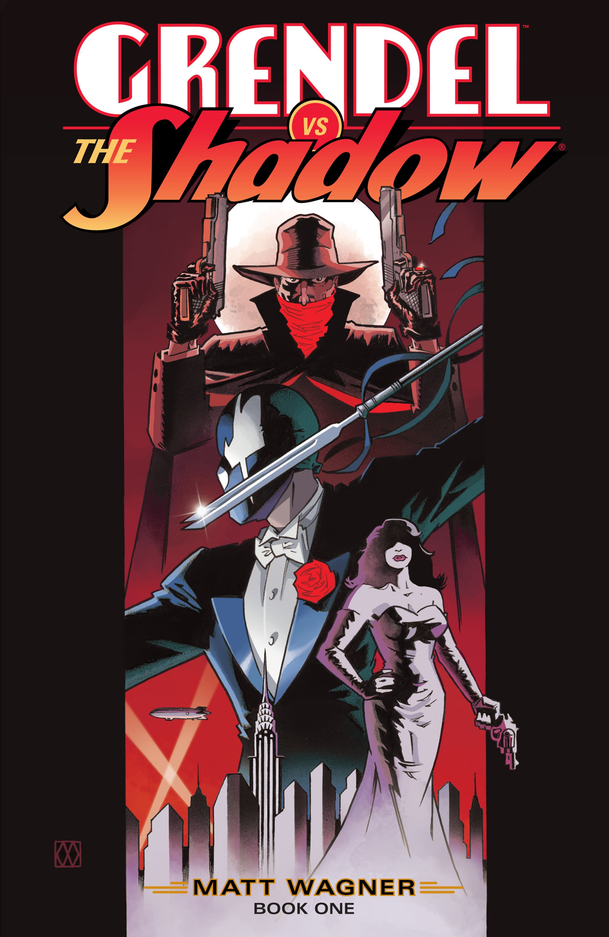 Grendel vs. the Shadow #1 cover