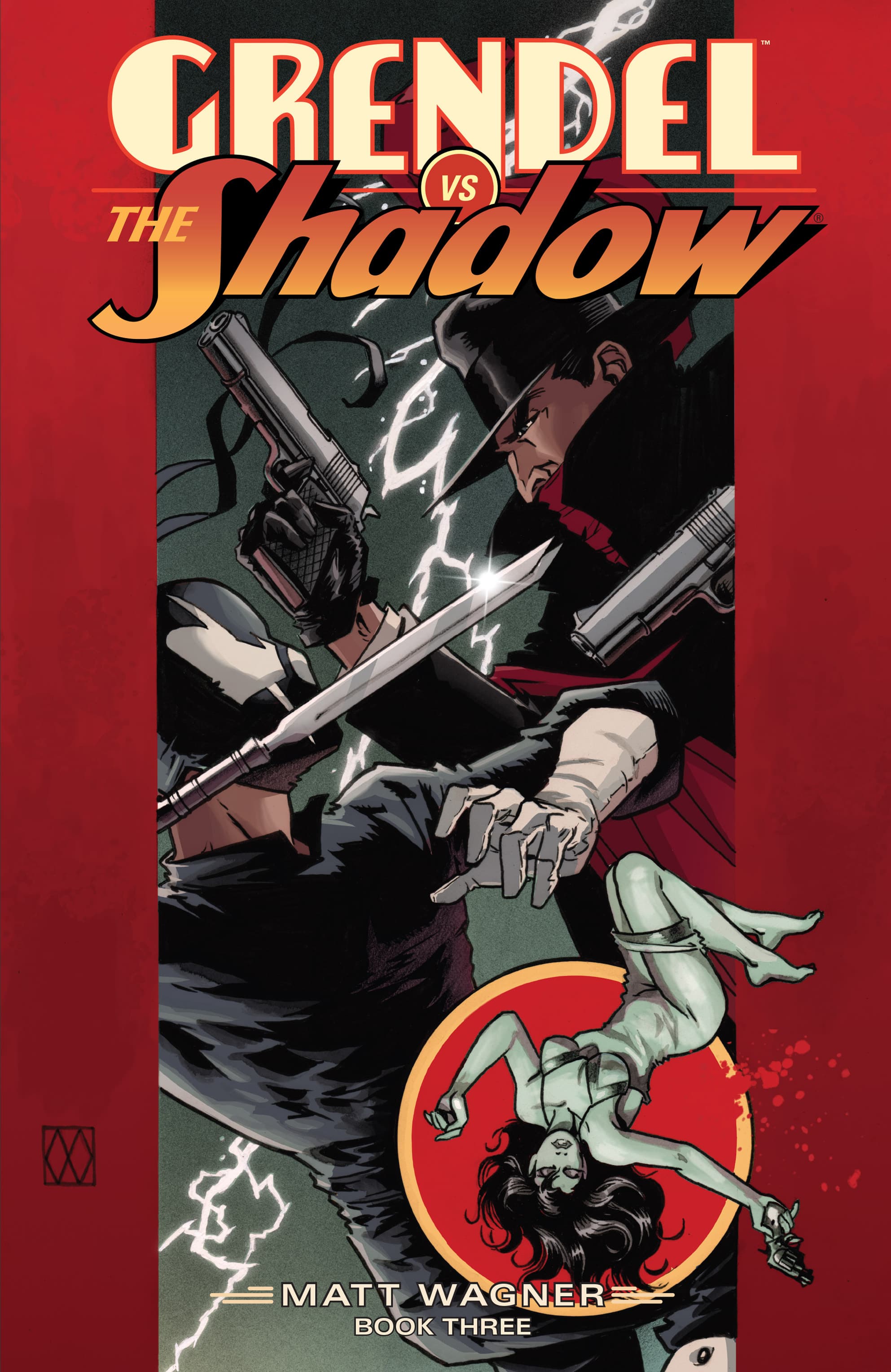 Grendel vs. the Shadow #3 cover
