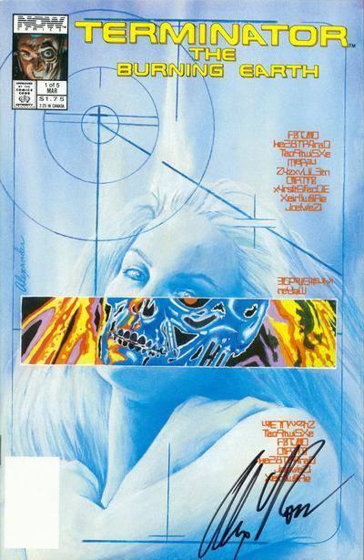 The Terminator: The Burning Earth cover — © Now Comics